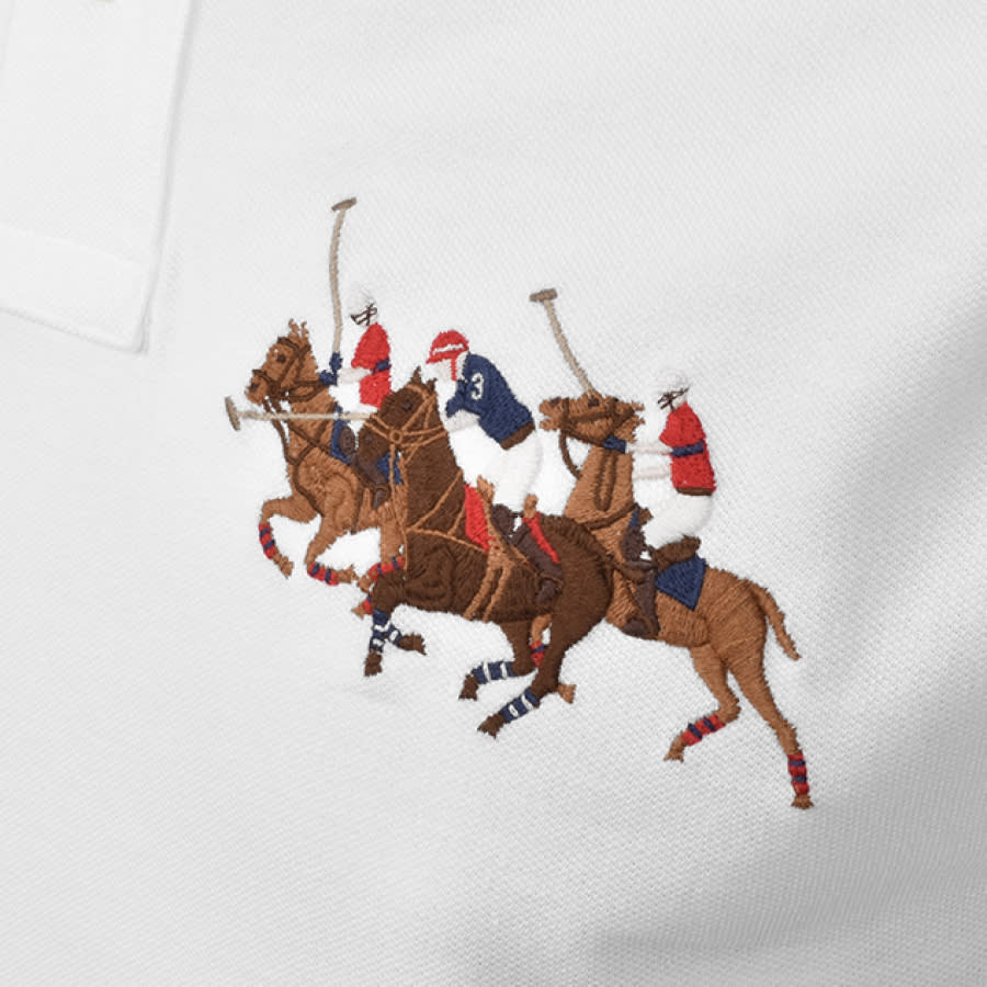 Alternative Image for ProductRalph Lauren Basic Mesh Polo T Shirt White3